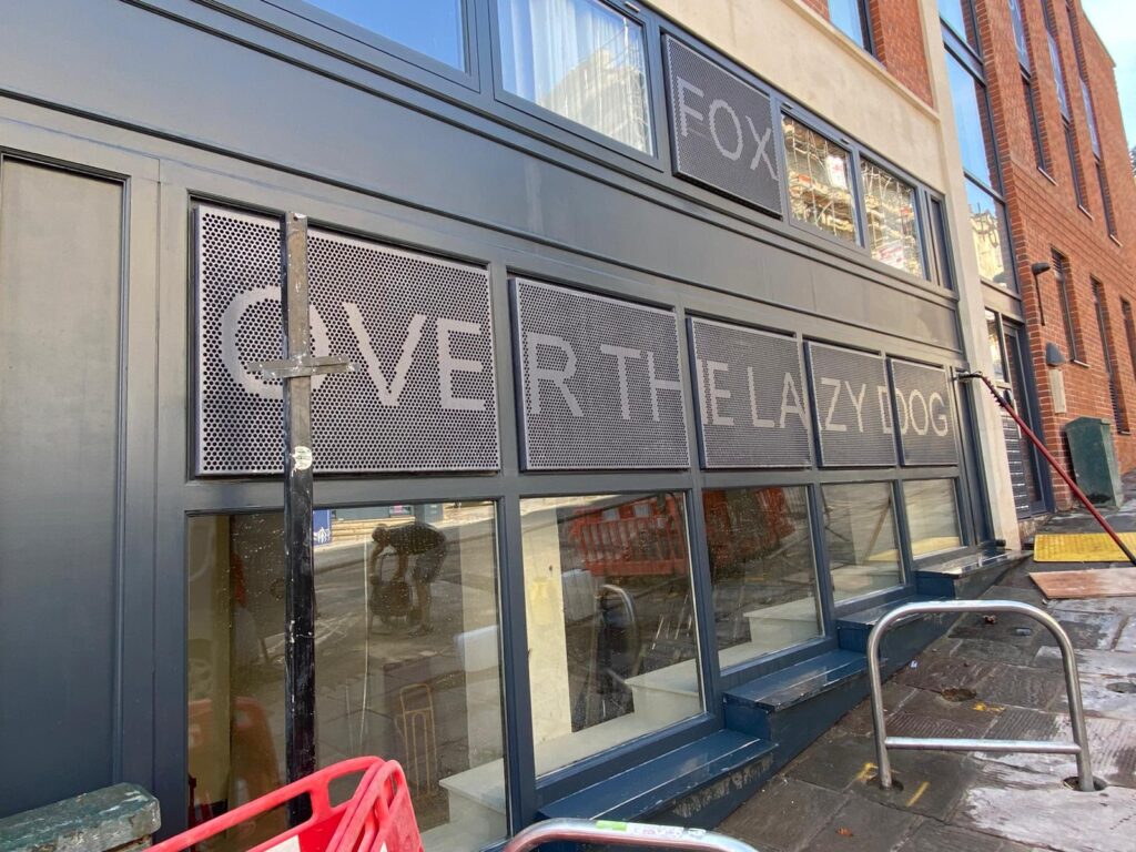 property in bristol getting windows cleaned
