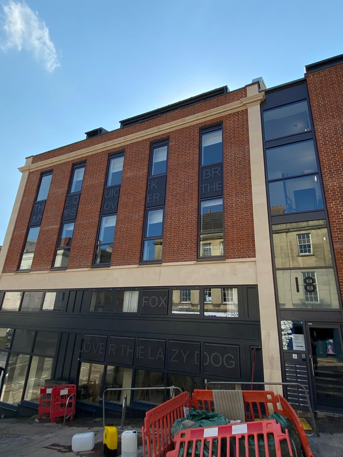 property in bristol getting windows cleaned