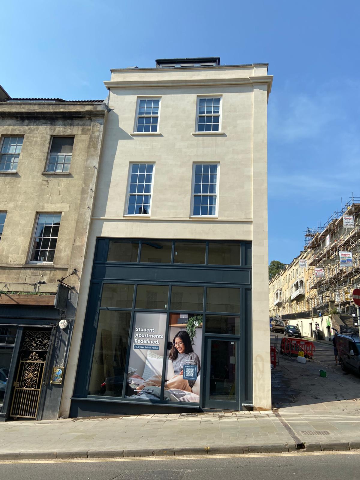 property in bristol getting windows cleaned