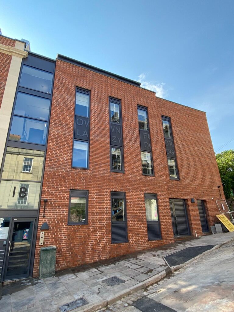 property in bristol getting windows cleaned